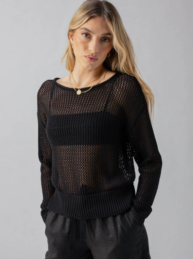 トップス Open Knit Small Box Sweater BLACK Open Knit Small Box Sweater | Supreme 22ss