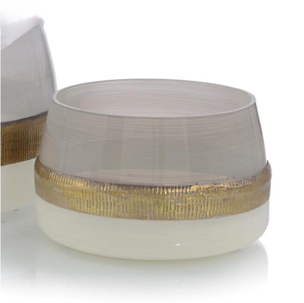 Opaque Frosted Champagne Bowl - 13 Hub Lane   |  