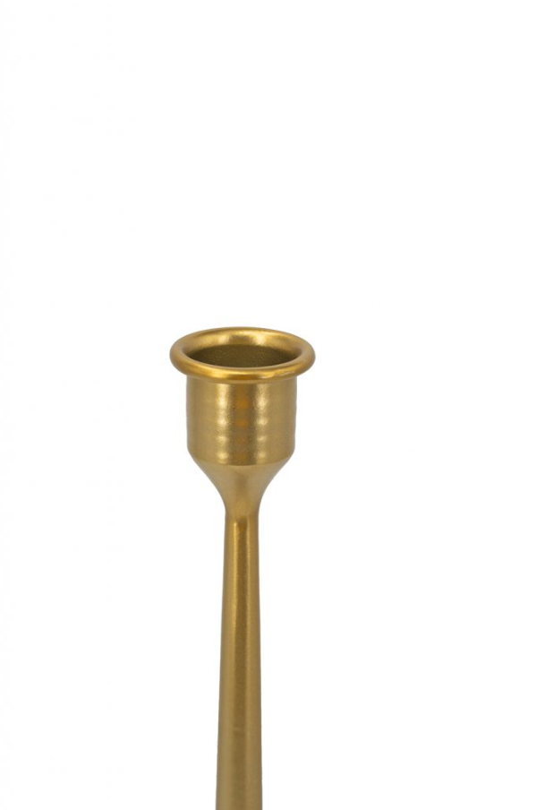Gold Flared Candle Holder - Thumbnail 3
