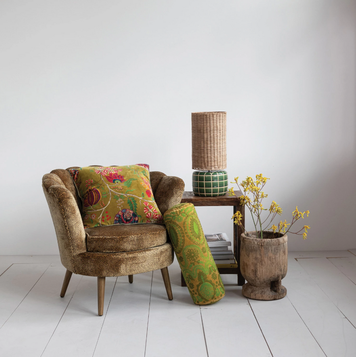 Velvet Fabric Upholstered Chair - 13 Hub Lane   |  Accent Chairs