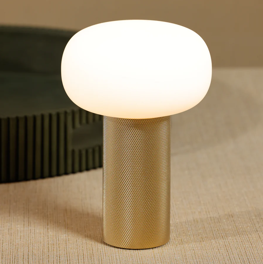 HALO Rechargeable Table Light, Gold - 13 Hub Lane   |  Rechargeable Table Lamps