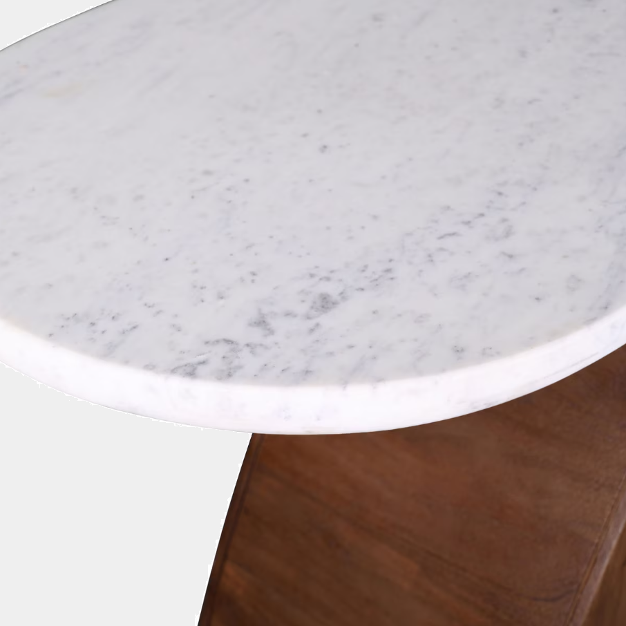 Abstract Wood & Marble Console - 13 Hub Lane   |  Console Tables