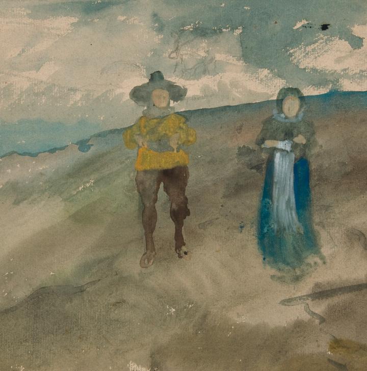 Two Figures in a Landscape
