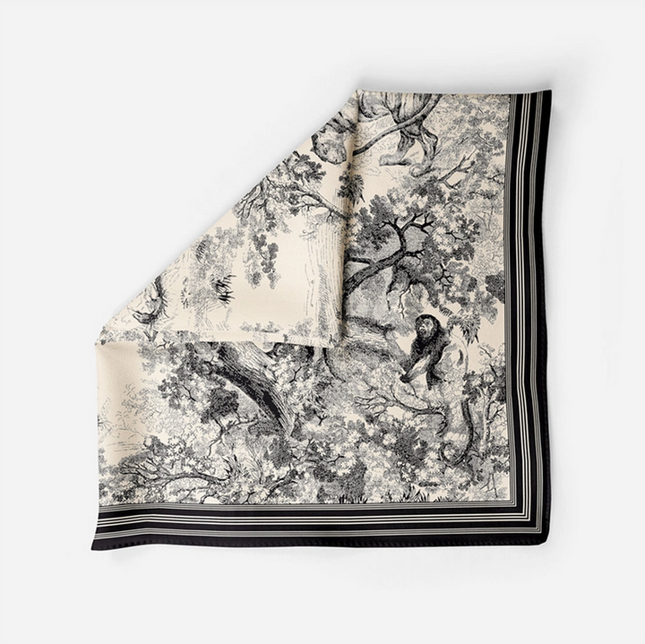 Jungle Print Square Scarf