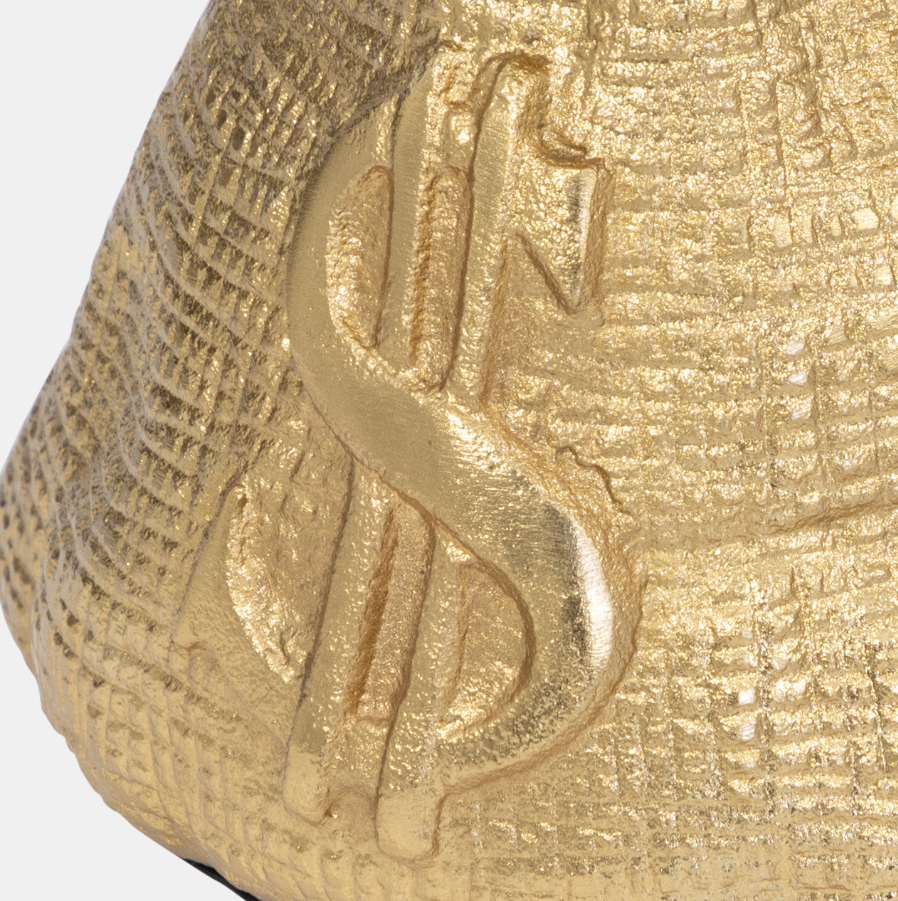Gold Money Bag - 13 Hub Lane   |  Gold Deco