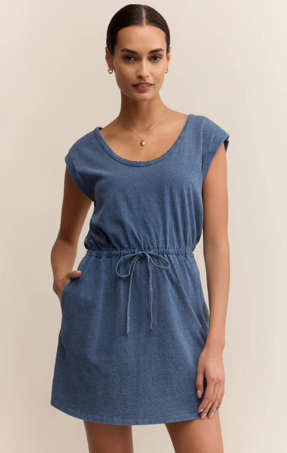 Dayshift Jersey Mini, Vintage Indigo - 13 Hub Lane   |  Mini Dresses