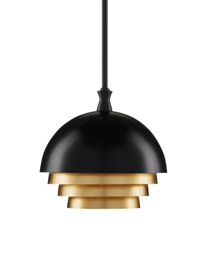 Salviati Medium Black & Gold Pendant