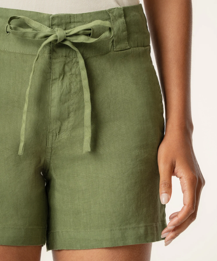 Kut From the Kloth Katie Linen High Rise Short, Dill