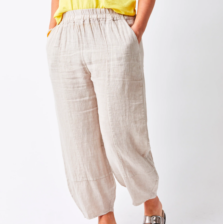 Sicily Linen Pants, Nude