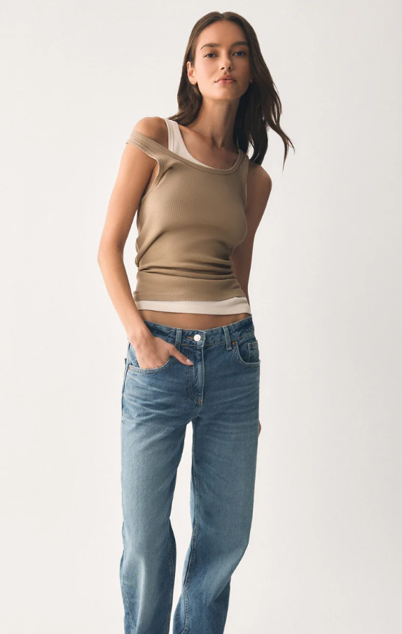 Classic Scoop Rib Tank, Desert Tan - 13 Hub Lane   |  Scoop Neck Tanks