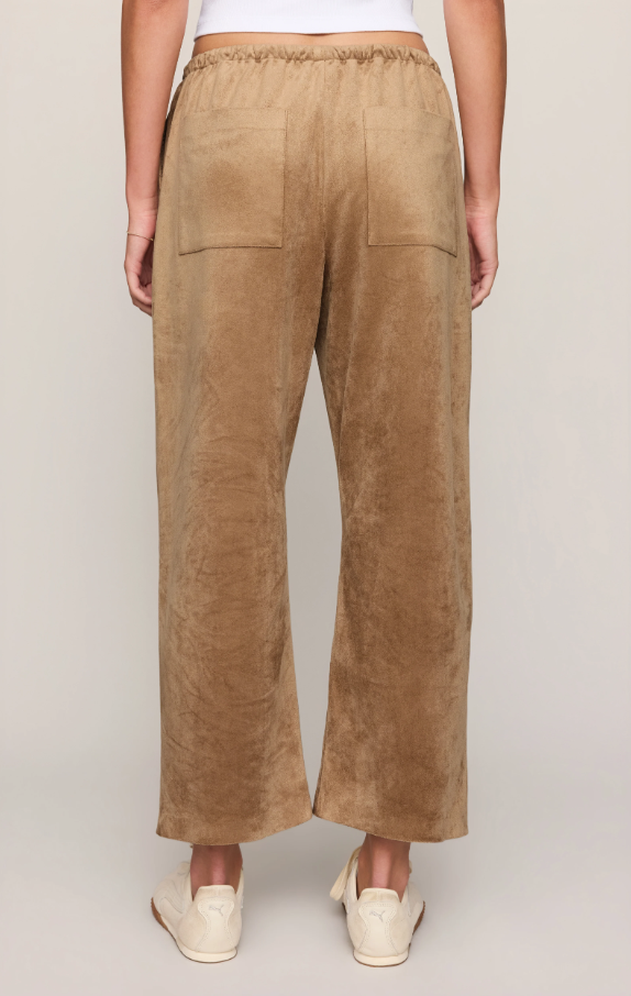 Drift Faux Suede Pants, Light Sand