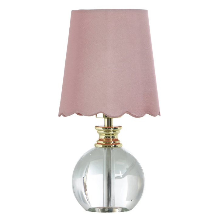 Beatrice Glass Lamp, Pink - 13 Hub Lane   |  Glass Table Lamps