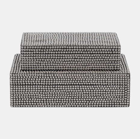 Studded Box, Silver & Black - 13 Hub Lane   |  