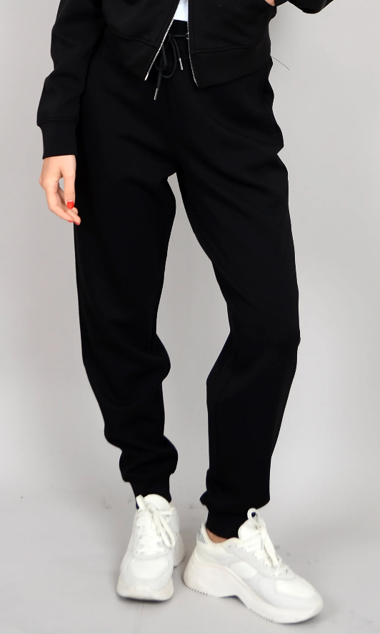 Joselle Soft Knit Drawstring Jogger, Black