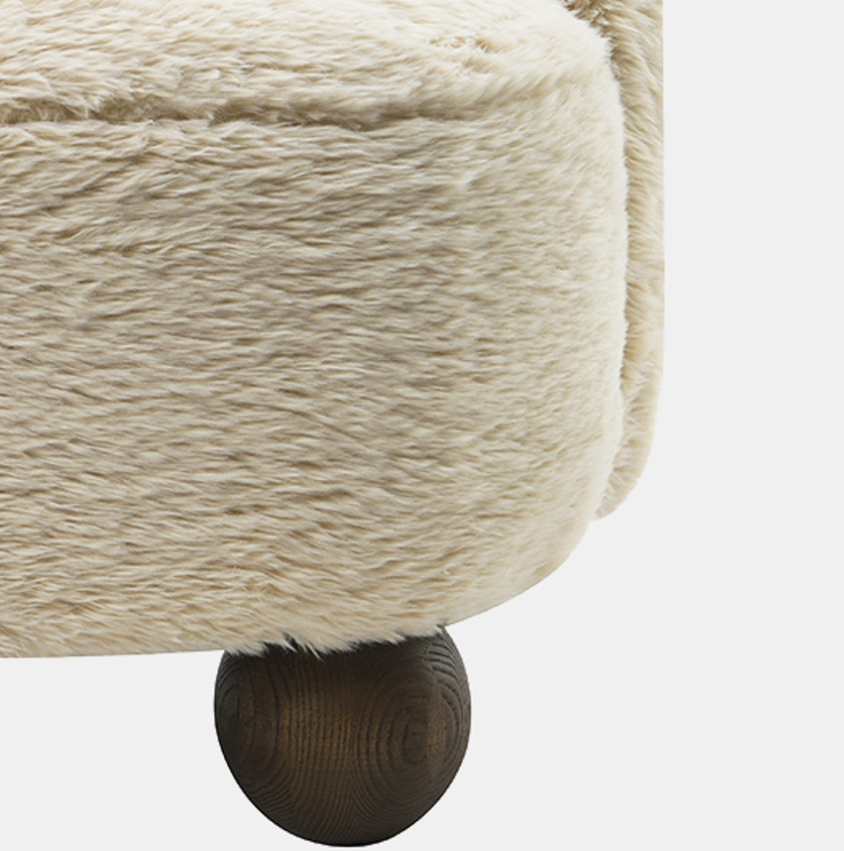 Ball-Foot Accent Chair