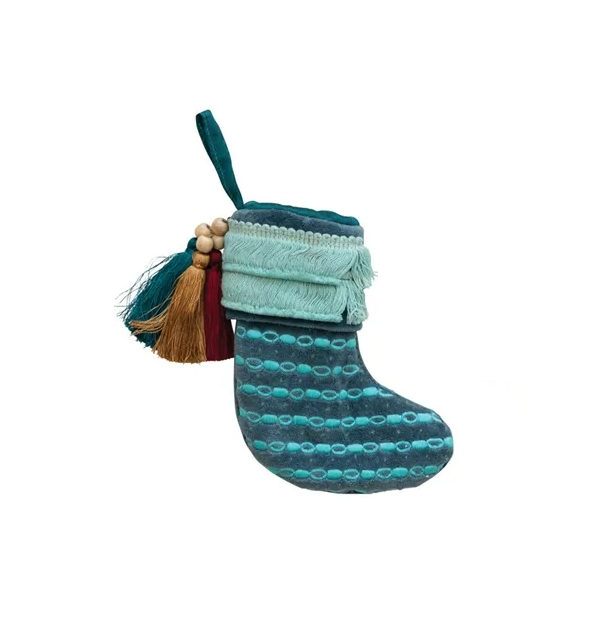 Velvet Stocking Ornament - Thumbnail 2