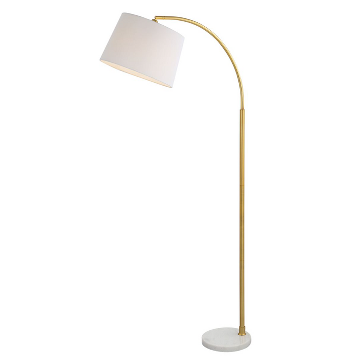 Curved Arc Floor Lamp, Gold