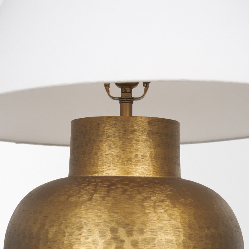 Salaah Table Lamp, Antique Gold - 13 Hub Lane   |  Metal Table Lamps