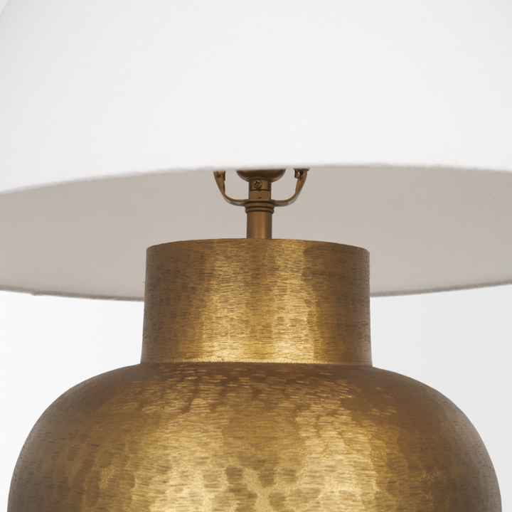 Salaah Table Lamp, Antique Gold - 13 Hub Lane   |  Metal Table Lamps