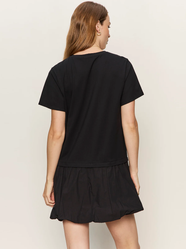 For Keeps Bubble T-Shirt Dress, Black - 13 Hub Lane   |  