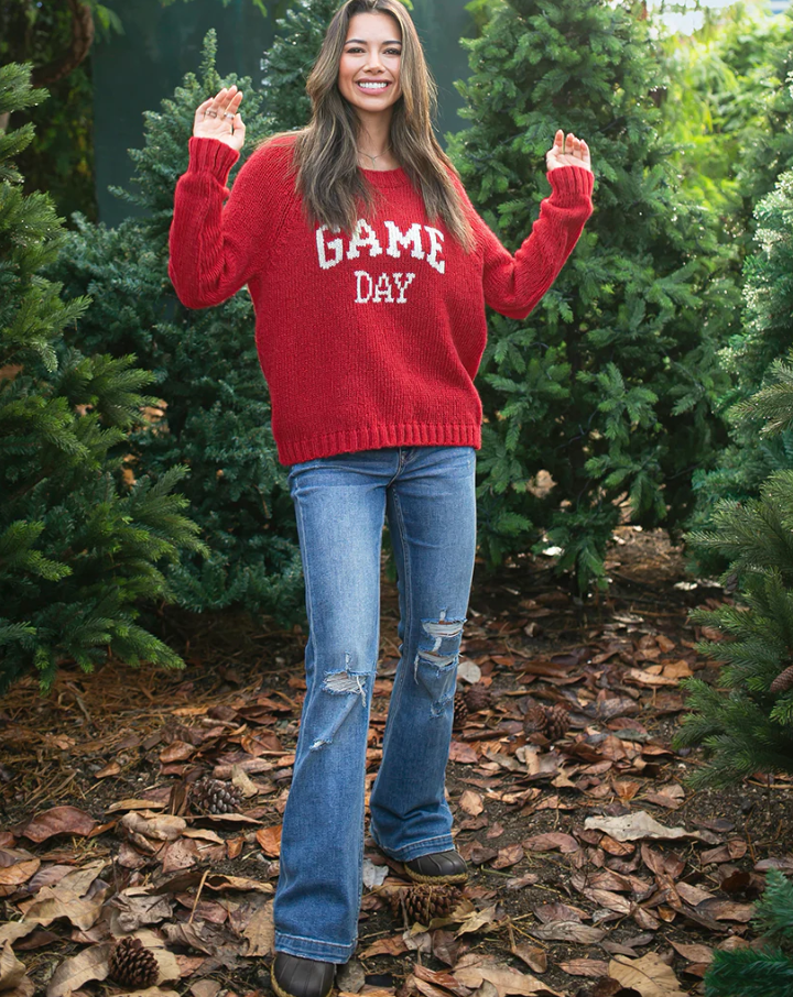 Wooden Ships Game Day Raglan Crew Chunky