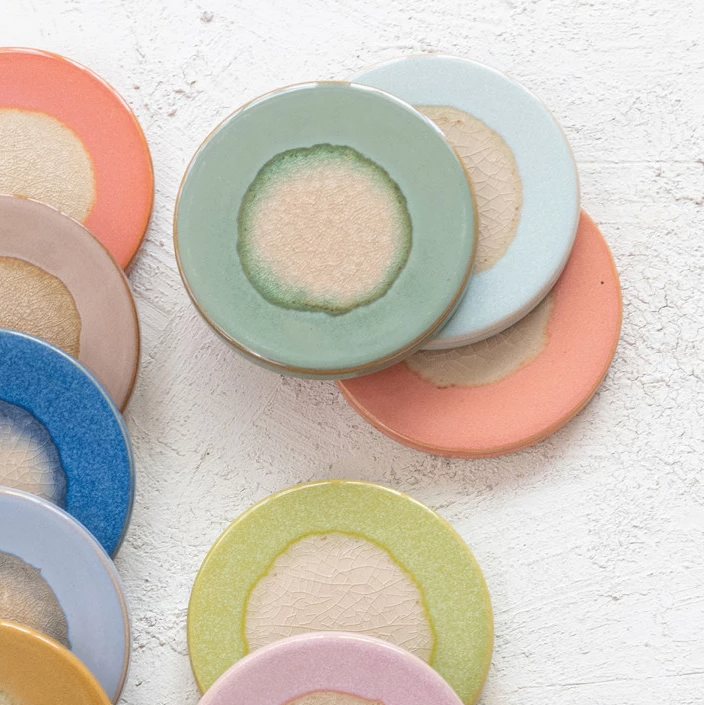 Stoneware Trivet, Reactive Glaze - 13 Hub Lane   |  Trivets