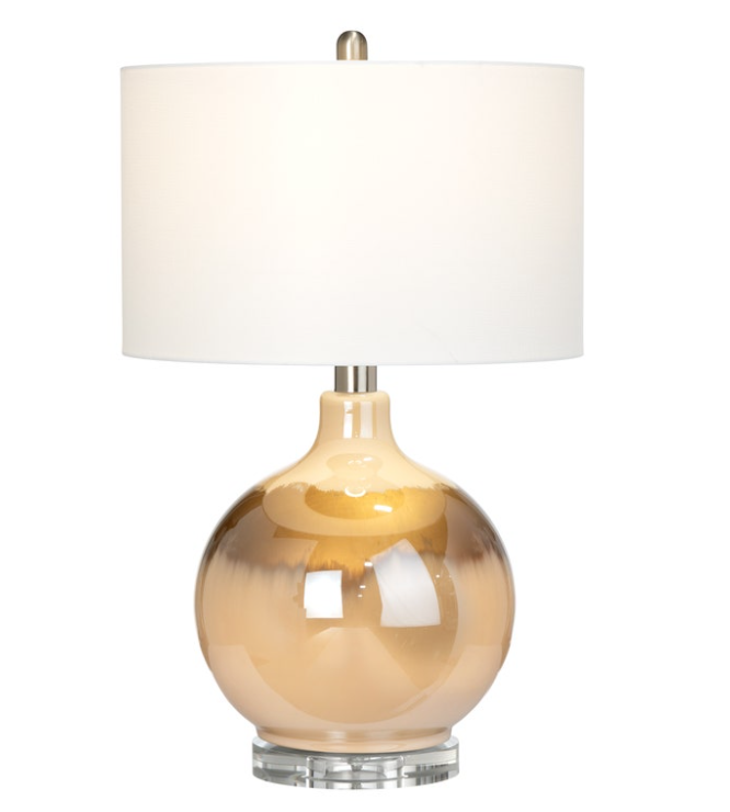 Dana Reverse Painted Table Lamp, Bronze - 13 Hub Lane   |  Glass Table Lamps