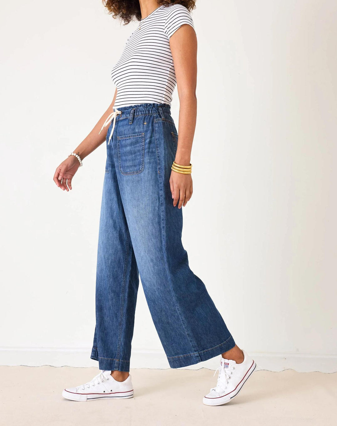 Londonberry Drawstring Jeans, Lapis