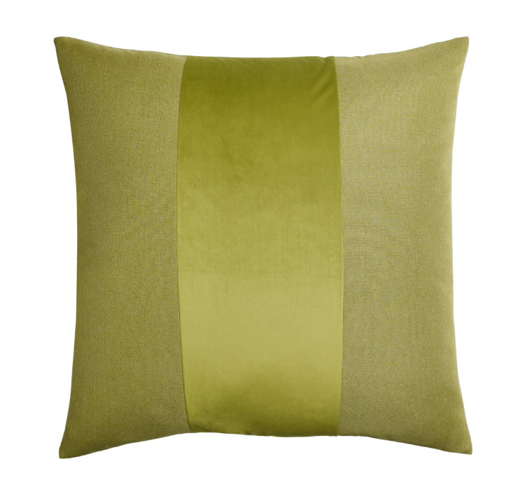 Chartreuse Banded Throw Pillow - 13 Hub Lane   |  