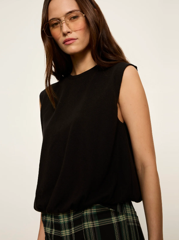 Quinn Bubble Shell, Black