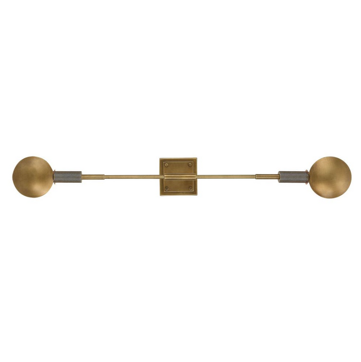Polar 2 Light Sconce, Light Antique Brass