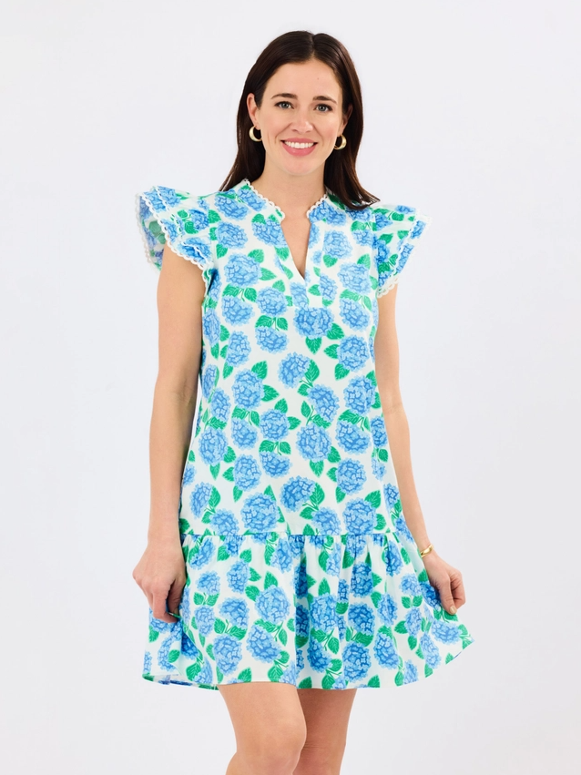 Sierra Mini Dress, Summerfair Blue