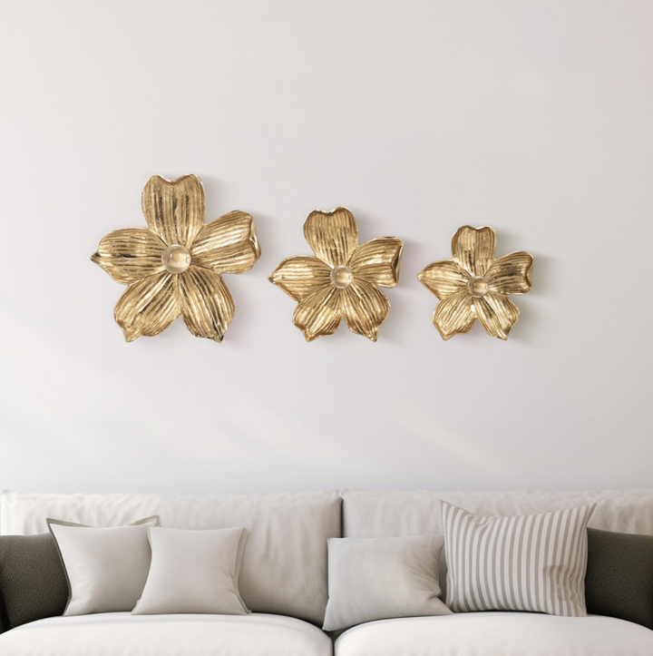 Rommie Gold Wall Flower - 13 Hub Lane   |  Wall Flowers