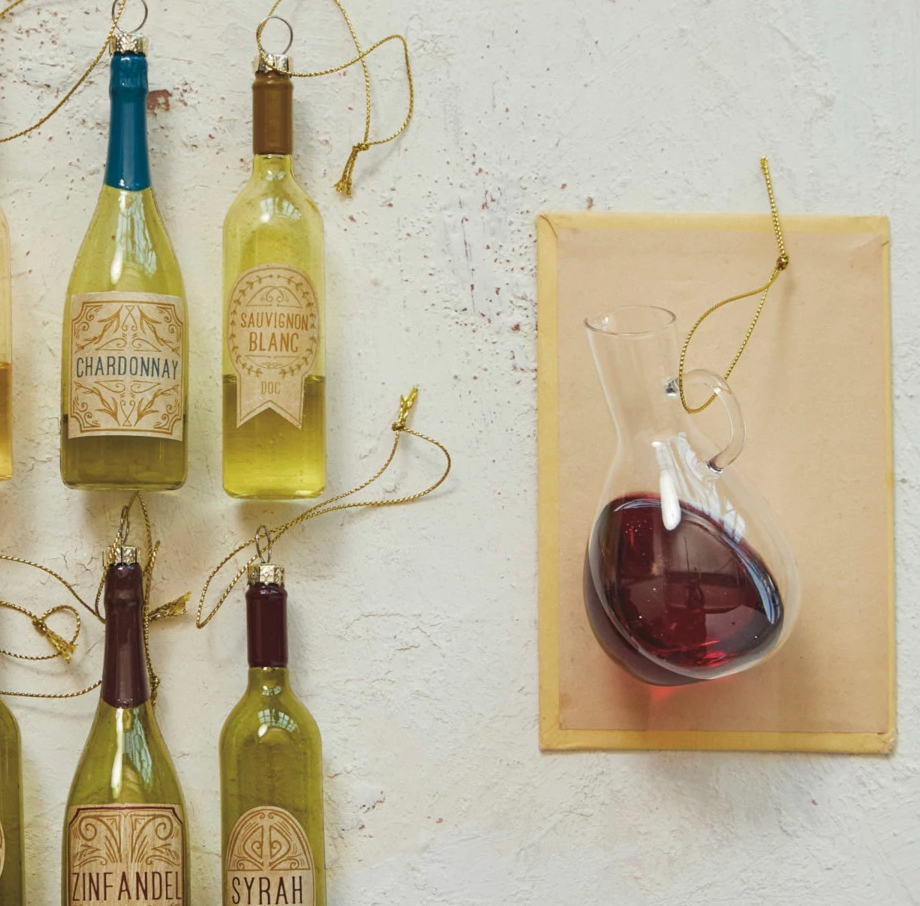 Wine Decanter Glass Ornament - Thumbnail 2