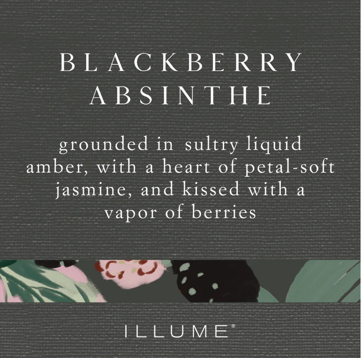 Blackberry Absinthe Baby Boxed Glass Candle - 13 Hub Lane   |  Blackberry Absinthe