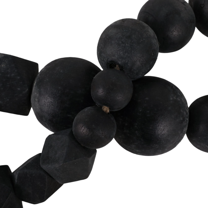 Duneford Beaded Garland, Black
