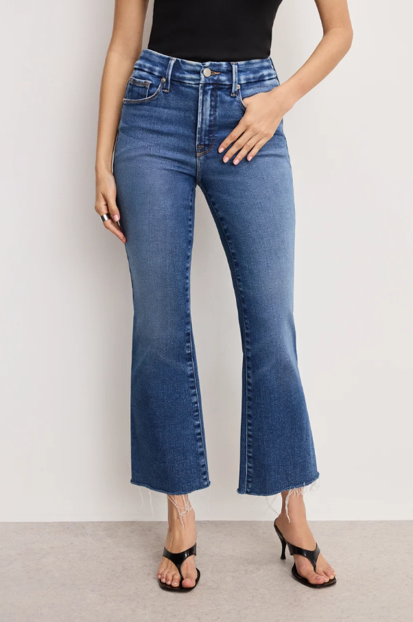 Good Legs Cropped Mini Boot Jeans, Indigo
