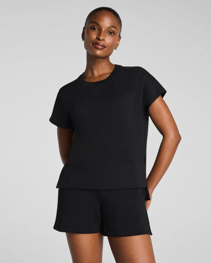 Spanx AirEssentials Crewneck Tee, Very Black