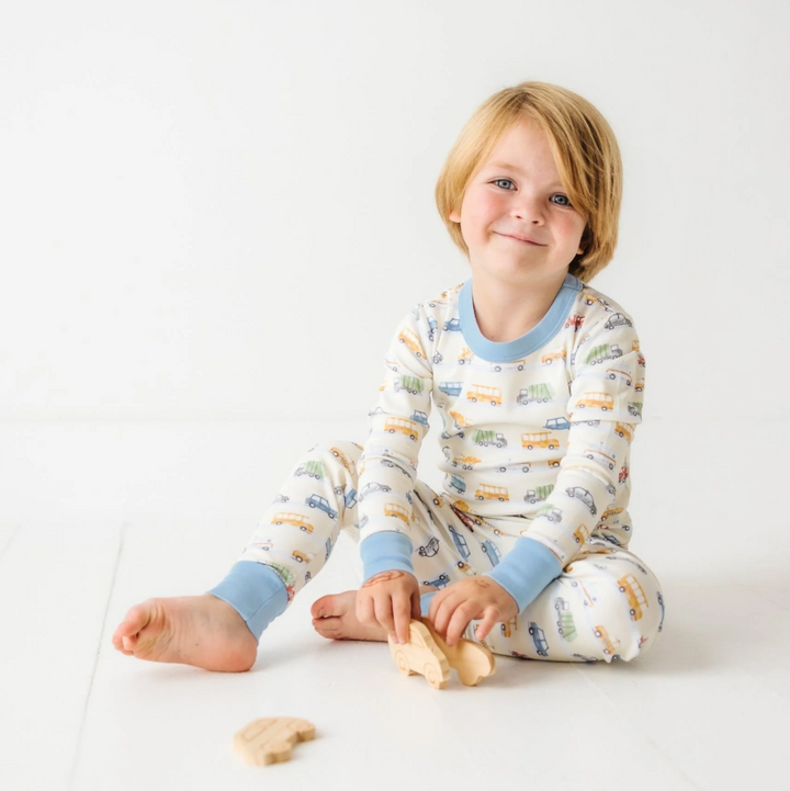 On the Go! Long Pajamas - Sky