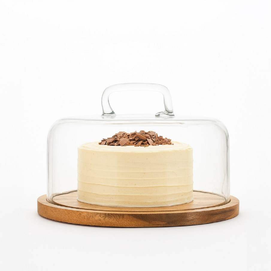 Round Cake Plate w/ Glass Dome - 13 Hub Lane   |  
