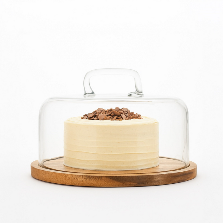 Round Cake Plate w/ Glass Dome - 13 Hub Lane   |  