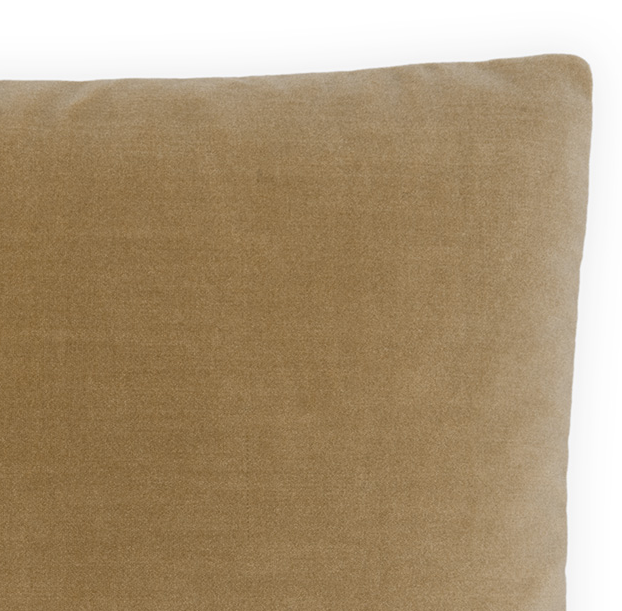 Deveraux Box Pillow, Fawn - 13 Hub Lane   |  Velvet Pillows