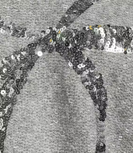 Silver Bow Sweater, Grey