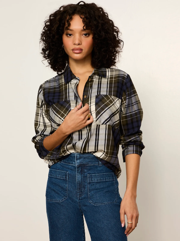 The City Plaid Shirt, True Green