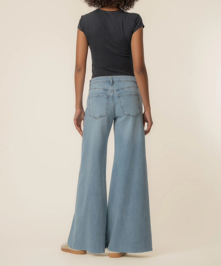 Kut From the Kloth Blake High Rise Super Wide Leg, Transcendent - 13 Hub Lane   |  Wide Leg Jeans