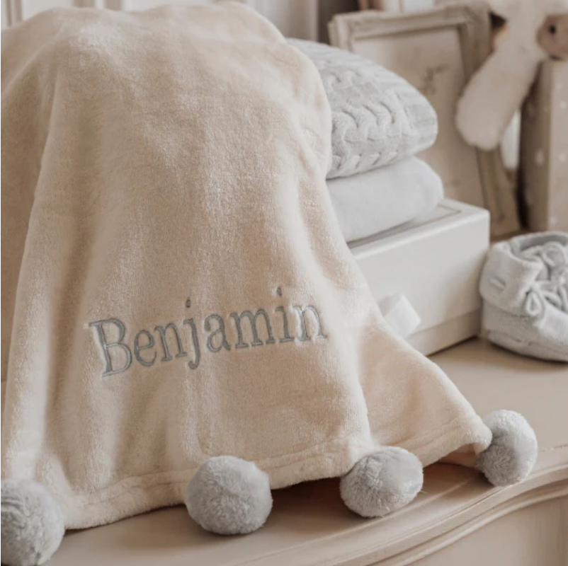 Baby Blanket Pottery Barn Pom Pom Blanket Blankets With Names