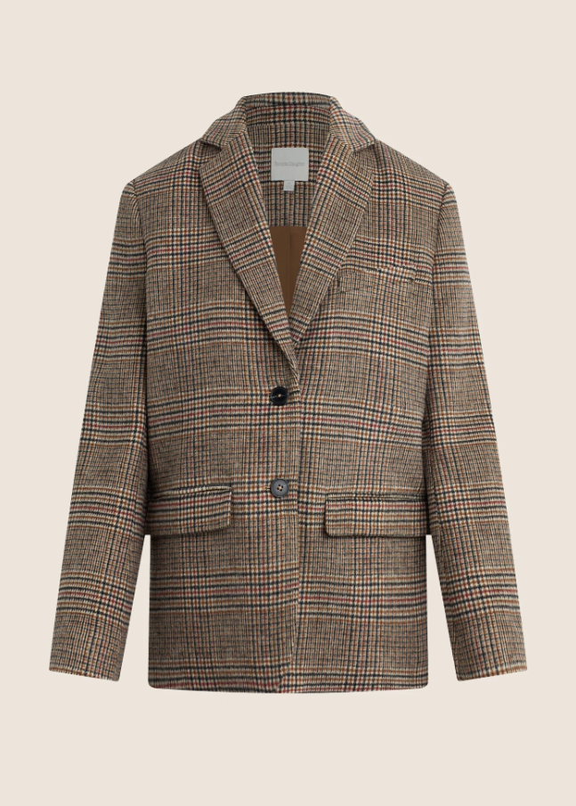 Dean Blazer, Brown Glen Plaid