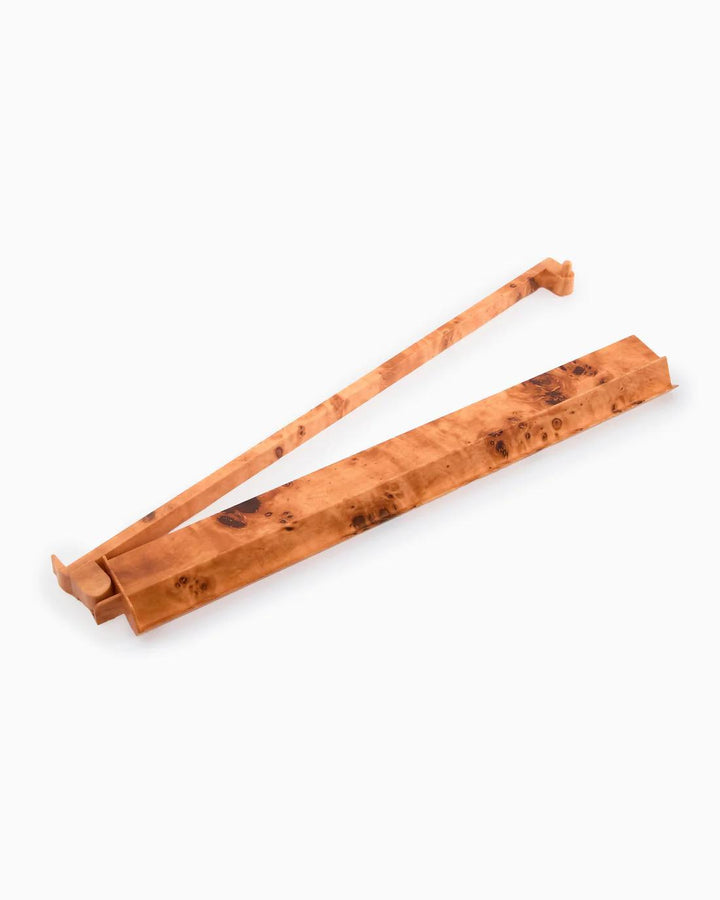 Acrylic Rack & Pusher Set, Burl Wood