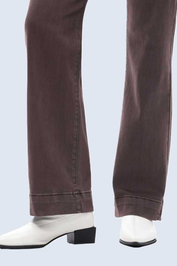 Super High Rise Bootcut Pants, Chocolate - 13 Hub Lane   |  Bootcut Pants