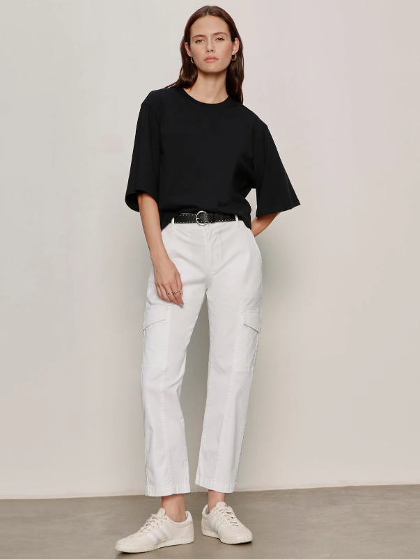 Rebel Straight Crop, Chalk - 13 Hub Lane   |  Cargo Pants
